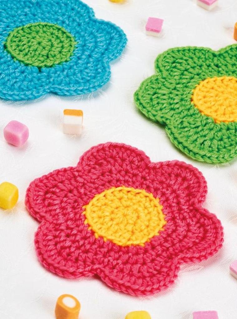 Flower Coasters Crochet Pattern