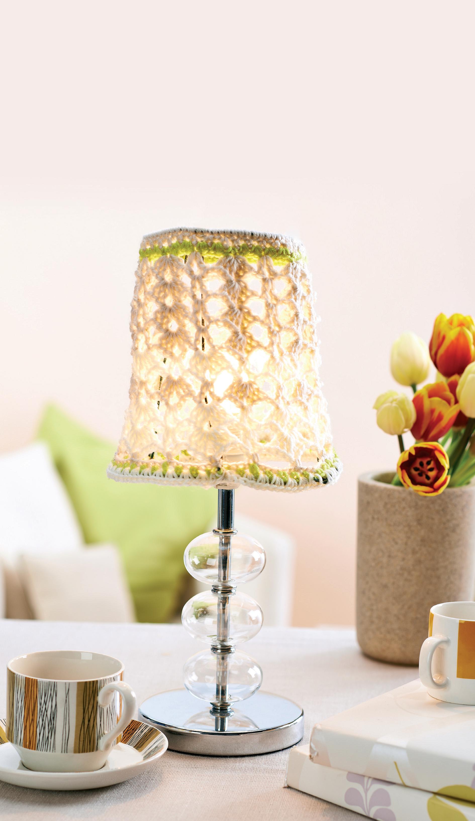 Lacy crochet lampshade cover Crochet Pattern