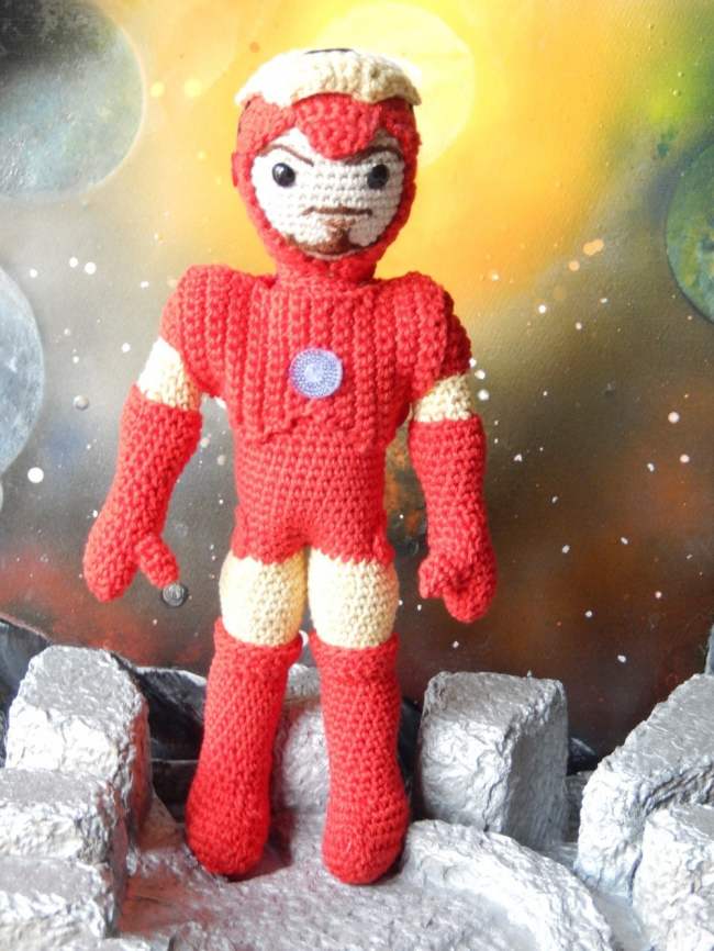 free crochet spiderman doll