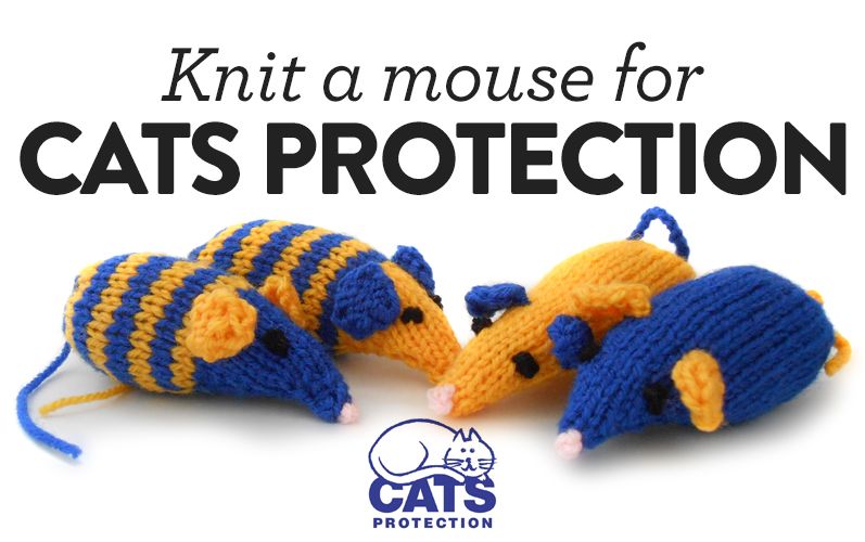 knitted mice for cats