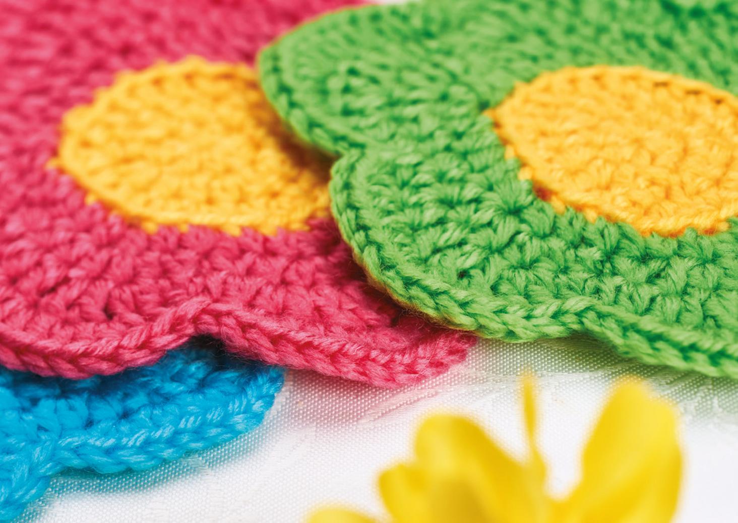 Flower Coasters Crochet Pattern