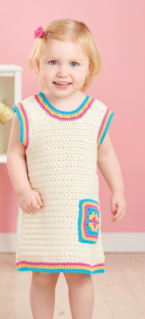 crochet pinafore dress