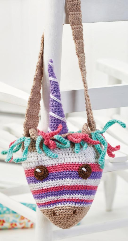 crochet unicorn bag