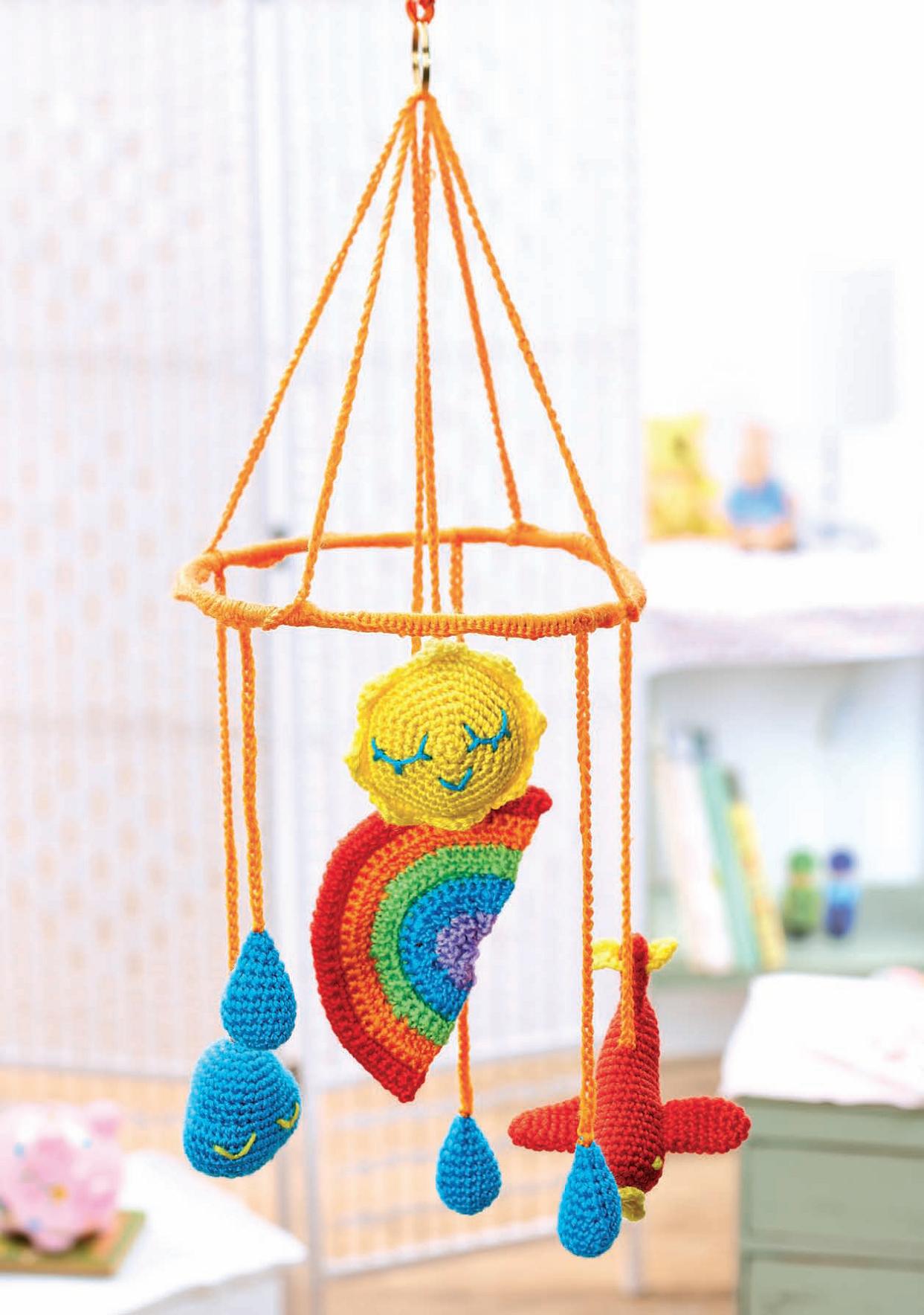 Meterological crochet baby mobile Crochet Pattern