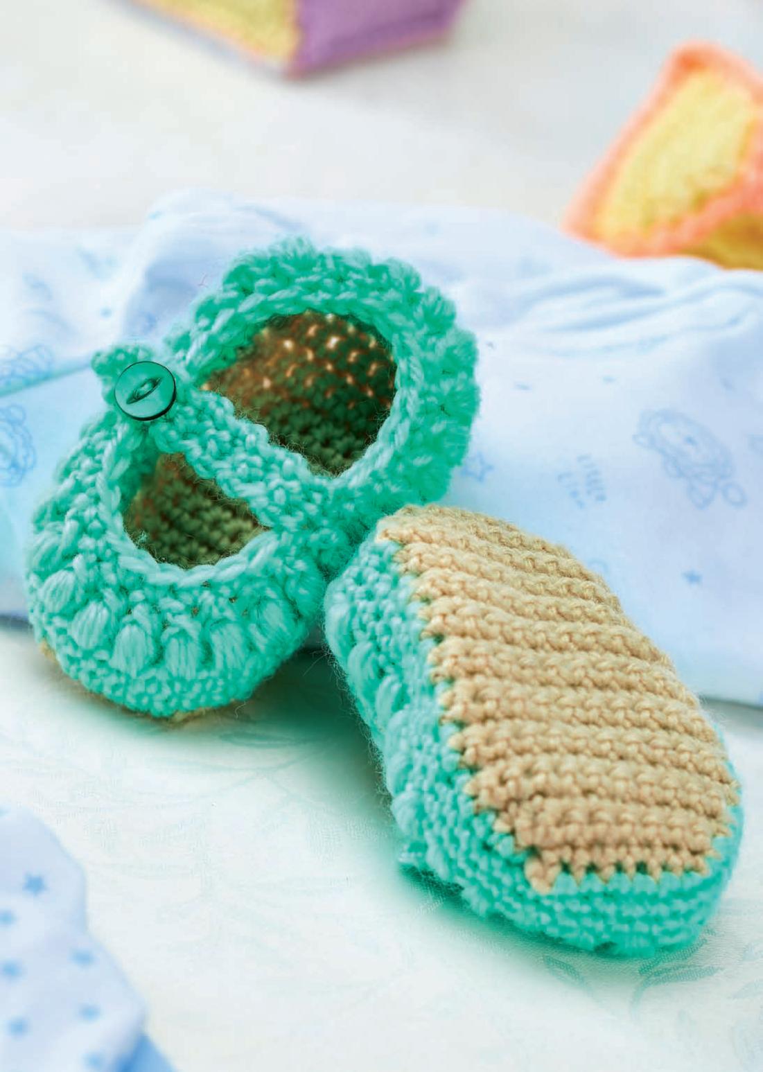 crochet mary jane baby shoes