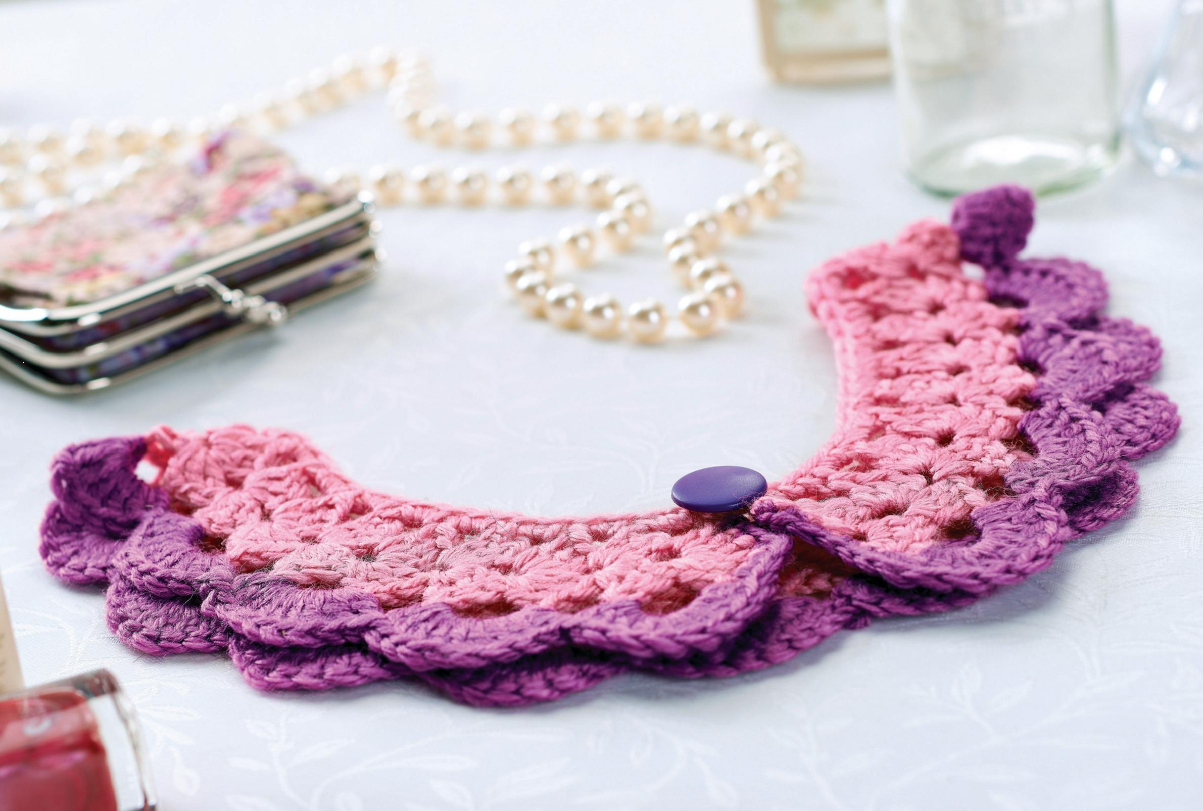 Crochet lace collar Crochet Pattern