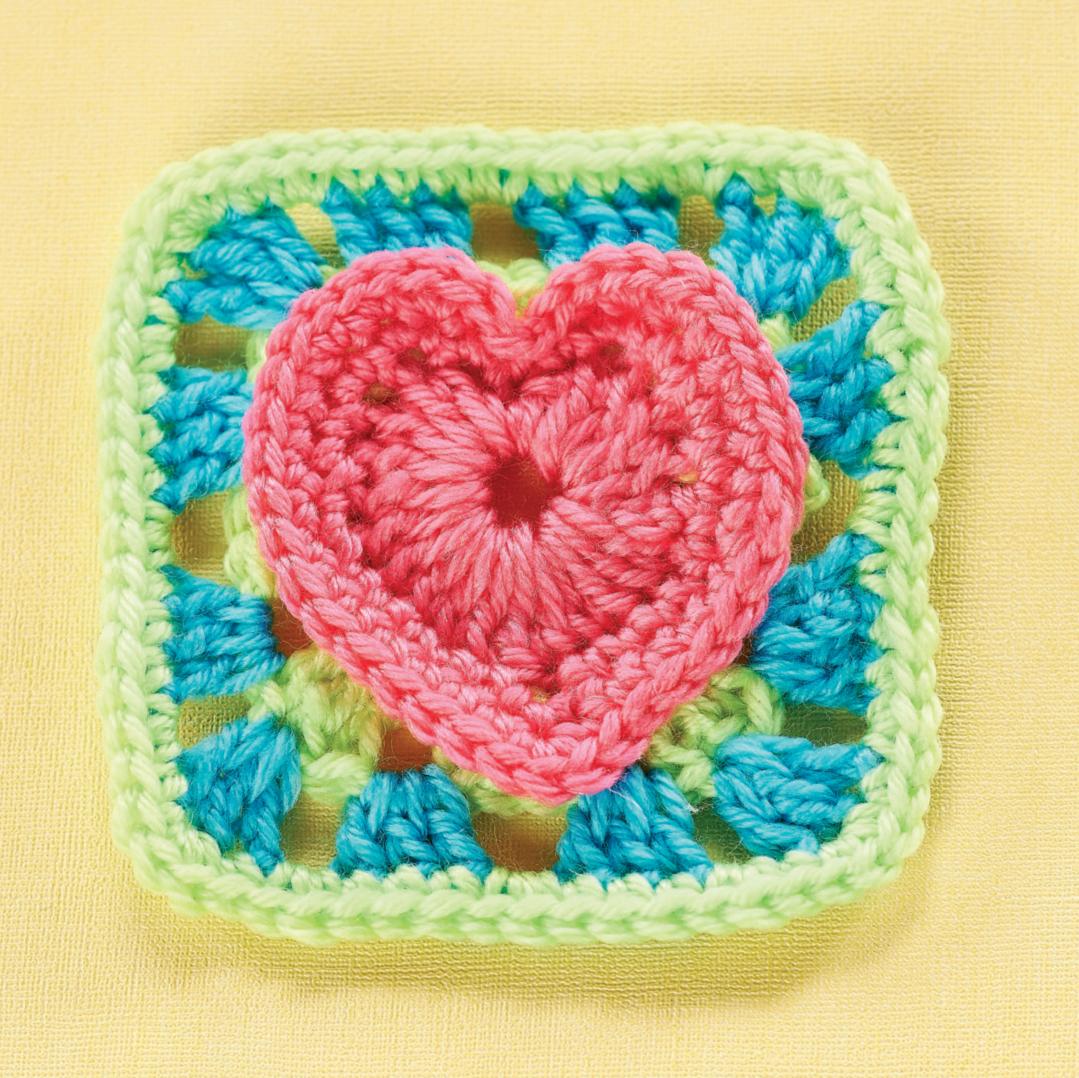 Heart granny square Top Crochet Patterns