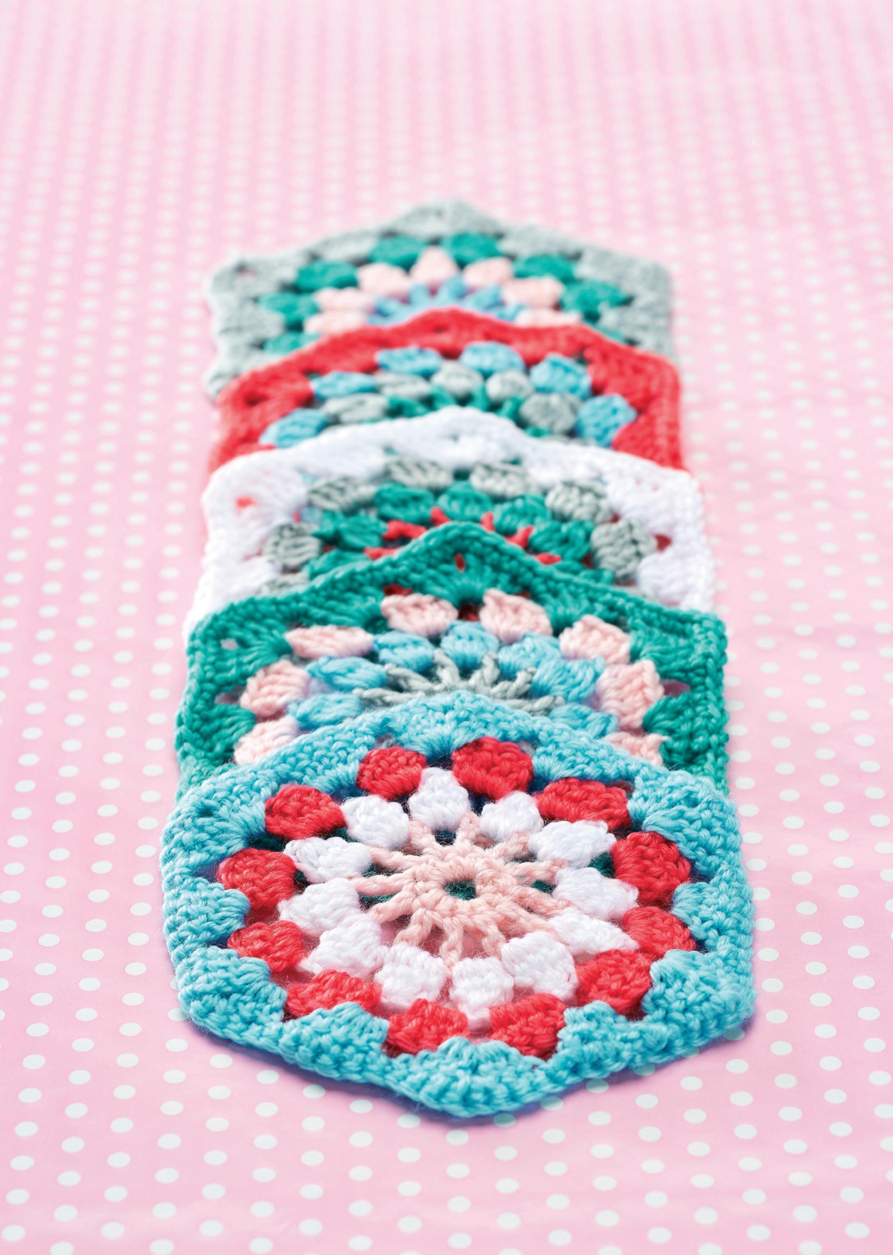 hexagon granny square Top Crochet Patterns