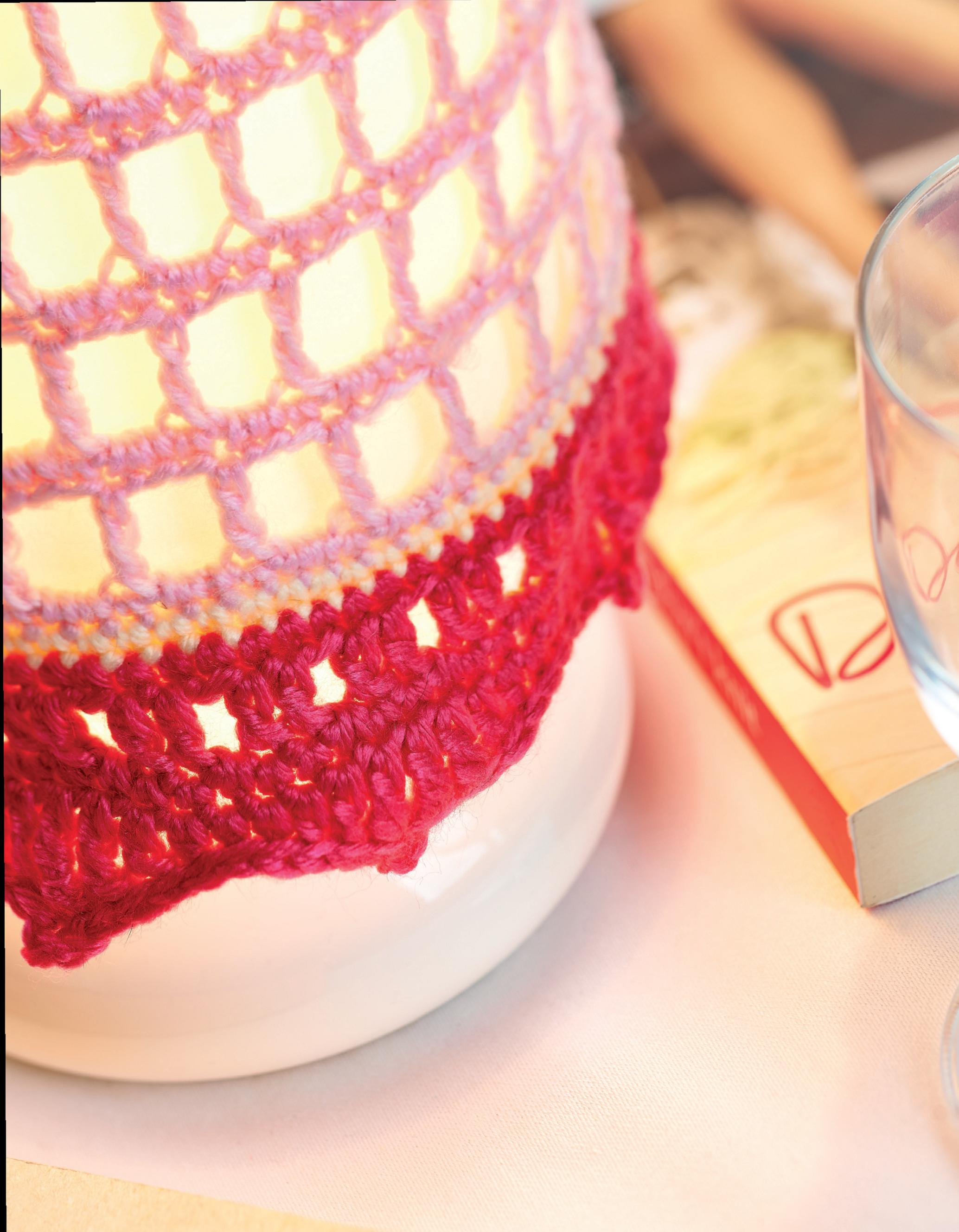 crochet cover desk lamp