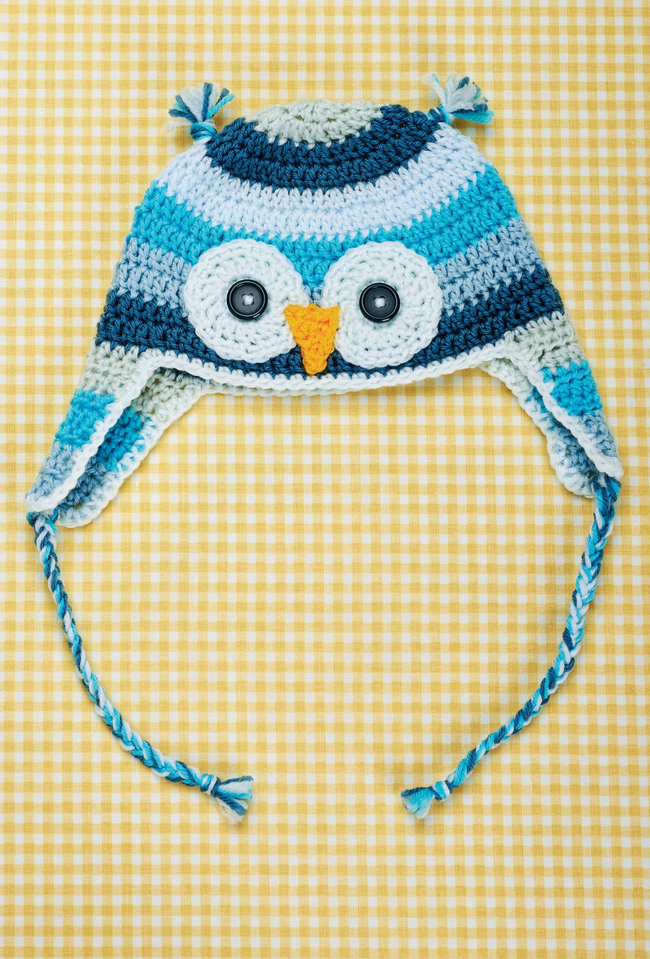 Crochet owl hat Crochet Pattern